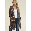 Leopard Print Open Cardigan