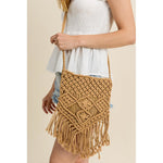 Fringed Crossbody Handbag