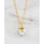 Marley White Triangle Necklace