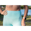 Selenite Mudra Blue Midi Leggings