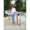 White Olivia Open shoulder Blouse