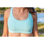 Selenite Mudra Blue Sports Top