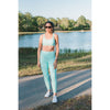 Selenite Mudra Blue Midi Leggings