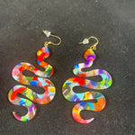 Forbidden Fruit Snake Earrings