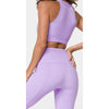 Sweetheart Midi Purple Rib Leggings