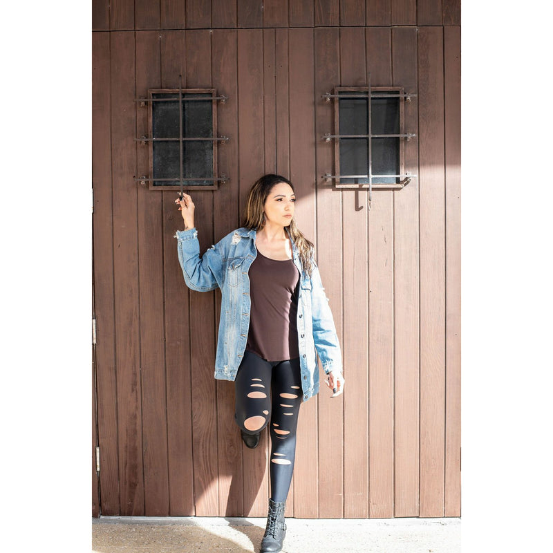 Yvi Distressed Denim Jacket